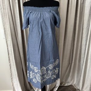 Off Shoulder Midi Dress